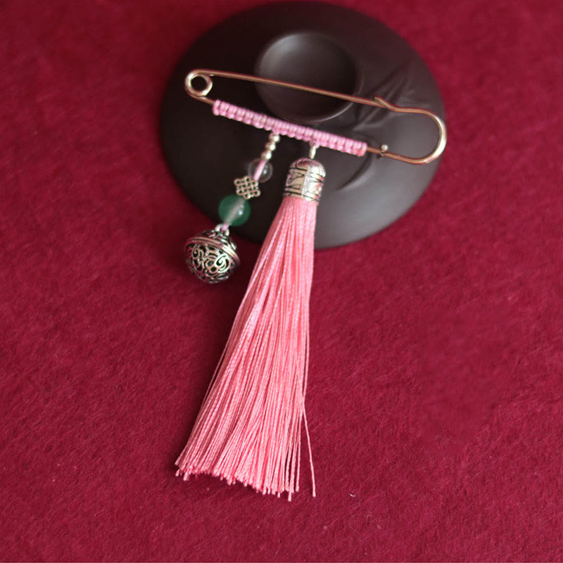 Nimara Ritual Retro Bell Tassels Brooch