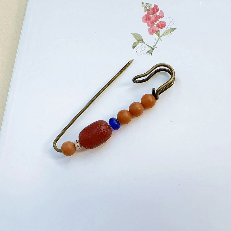 Nimara Ritual Bodhi Seed Agate Calm Harmony Brooch