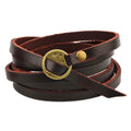 Nimara Ritual Vintage Multi-layer Leather Buckle Confidence Bracelet