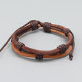Nimara Ritual Vintage Leather Hand-woven Hemp Rope Strength Bracelet