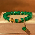 Nimara Ritual Year of the Snake Green Agate Citrine Power Bracelet
