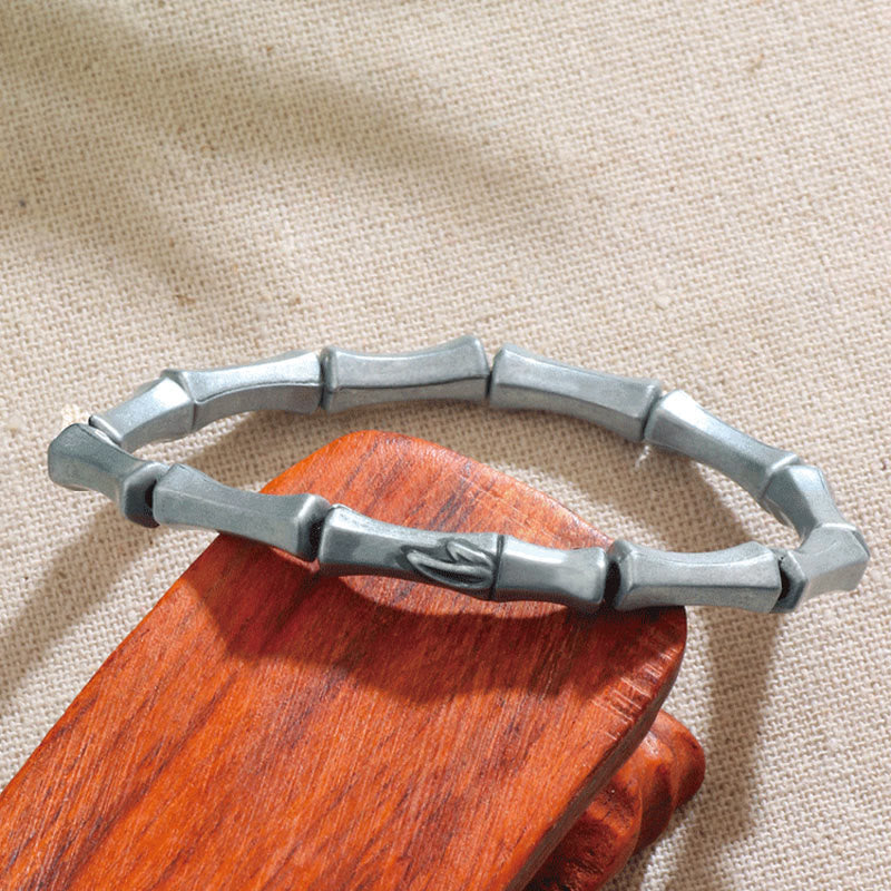 Nimara Ritual Bamboo Pattern Alloy Strength Bracelet