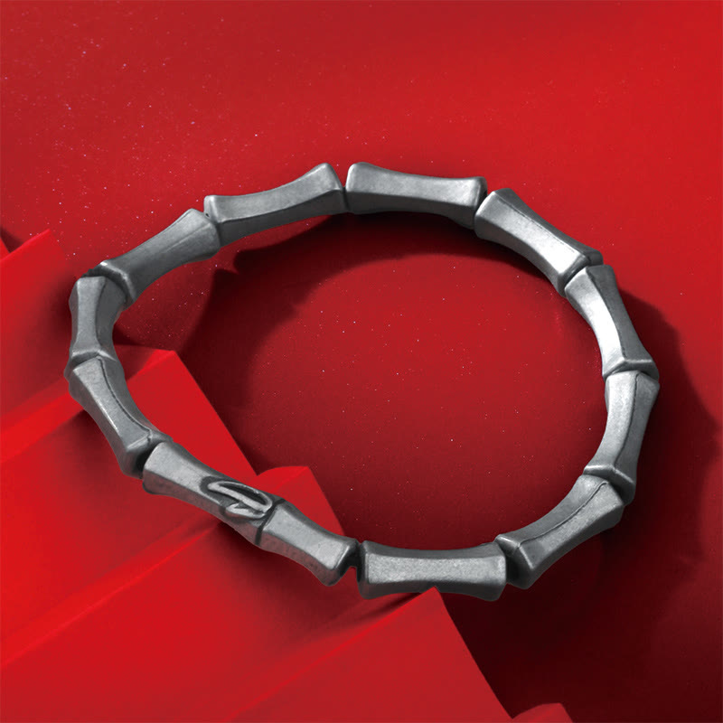 Nimara Ritual Bamboo Pattern Alloy Strength Bracelet