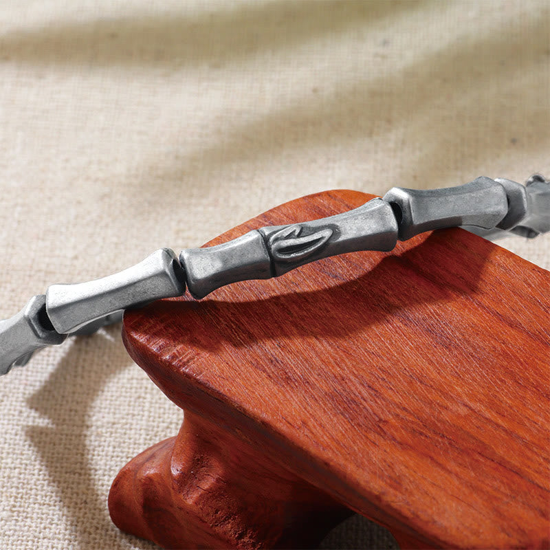 Nimara Ritual Bamboo Pattern Alloy Strength Bracelet