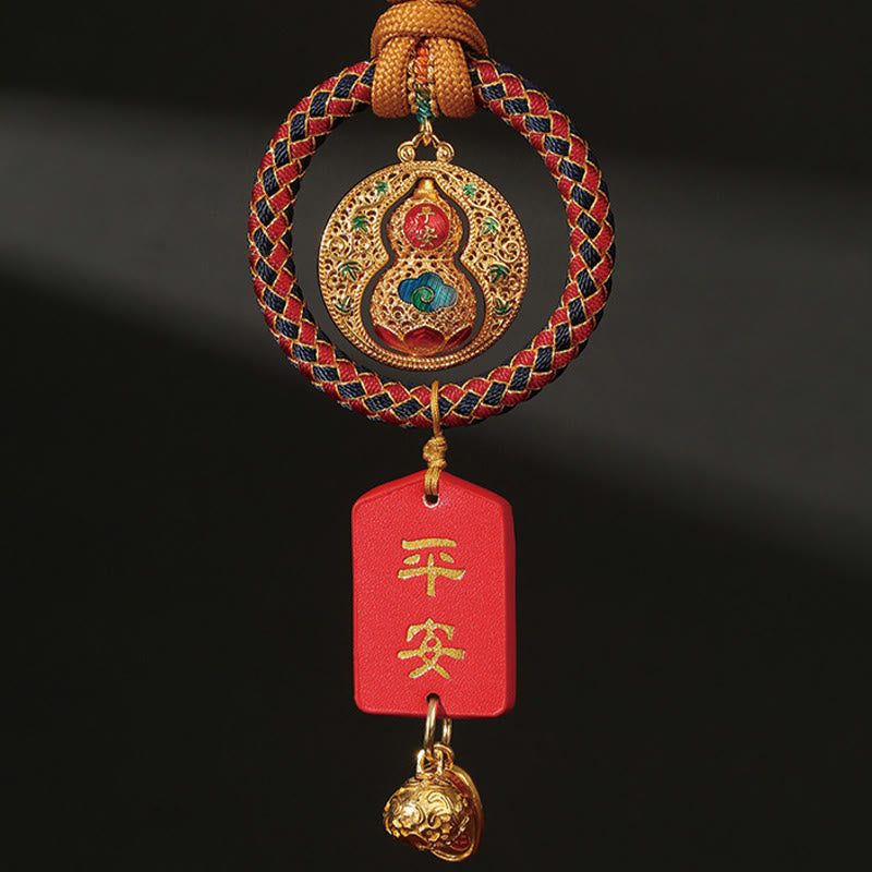 Nimara Ritual Gourd Fu Character Safe And Well Fortune Car Hanging Decoration