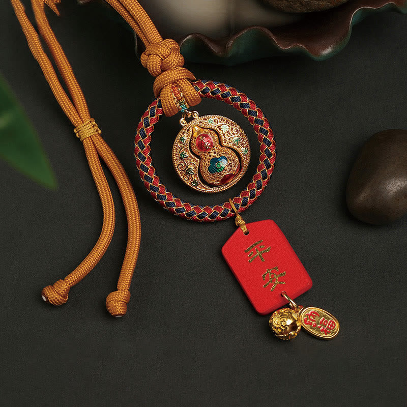 Nimara Ritual Gourd Fu Character Safe And Well Fortune Car Hanging Decoration