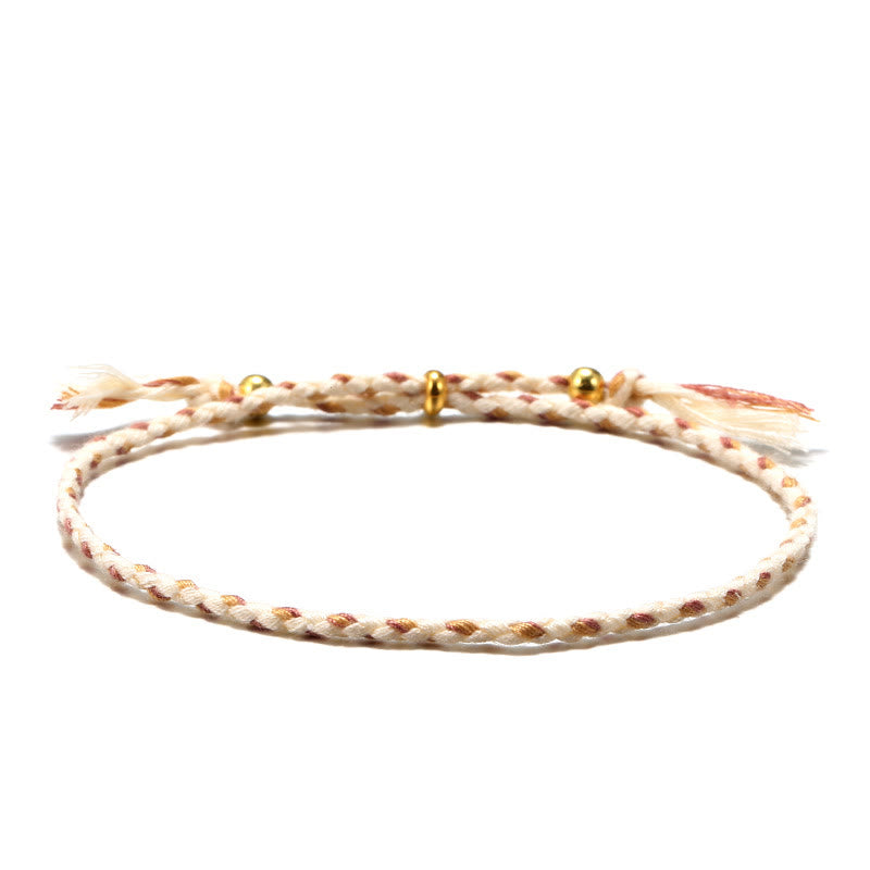 Nimara Ritual Handmade Colorful Rope Braided Tassel Adjustable Harmony Bracelet
