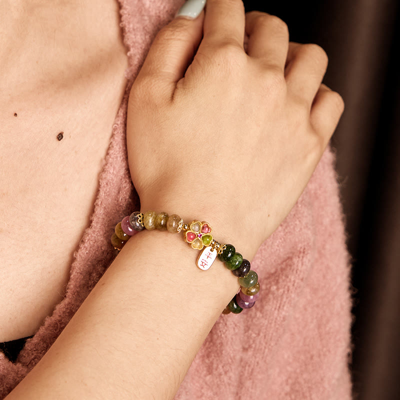 Nimara Ritual Tourmaline Jade Safe And Well Love Bracelet