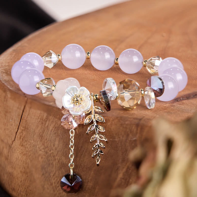 Nimara Ritual Blue Crystal Amethyst Sun Stone Green Aventurine Healing Bracelet