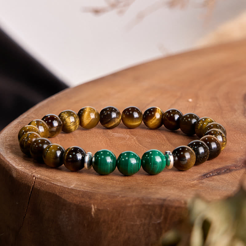Nimara Ritual Tiger Eye Green Tiger Eye Courage Bracelet