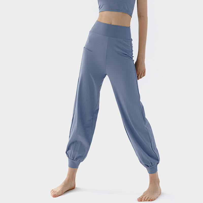 Nimara Ritual Casual Plain High Waist Quick Drying Women's Leica Pants