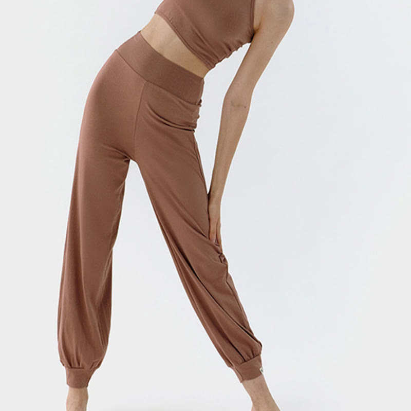 Nimara Ritual Casual Plain High Waist Quick Drying Women's Leica Pants