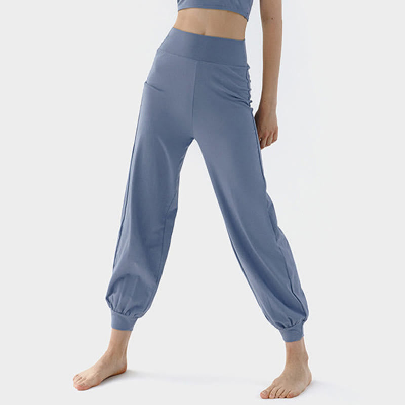 Nimara Ritual Casual Plain High Waist Quick Drying Women's Leica Pants