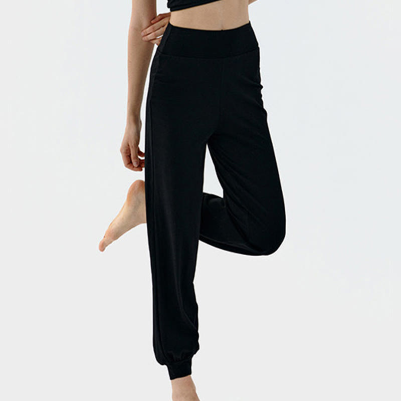 Nimara Ritual Casual Plain High Waist Quick Drying Women's Leica Pants