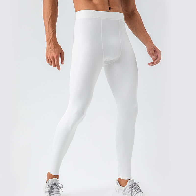 Nimara Ritual Plain High Waist Elastic Breathable Sports Men's Leggings Pants