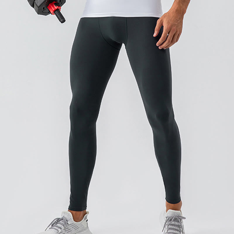 Nimara Ritual Plain High Waist Elastic Breathable Sports Men's Leggings Pants