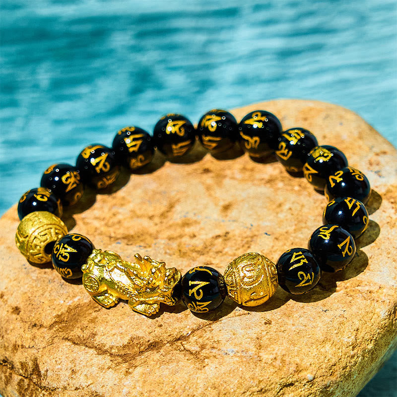 Nimara Ritual FengShui PiXiu Obsidian Wealth Bracelet