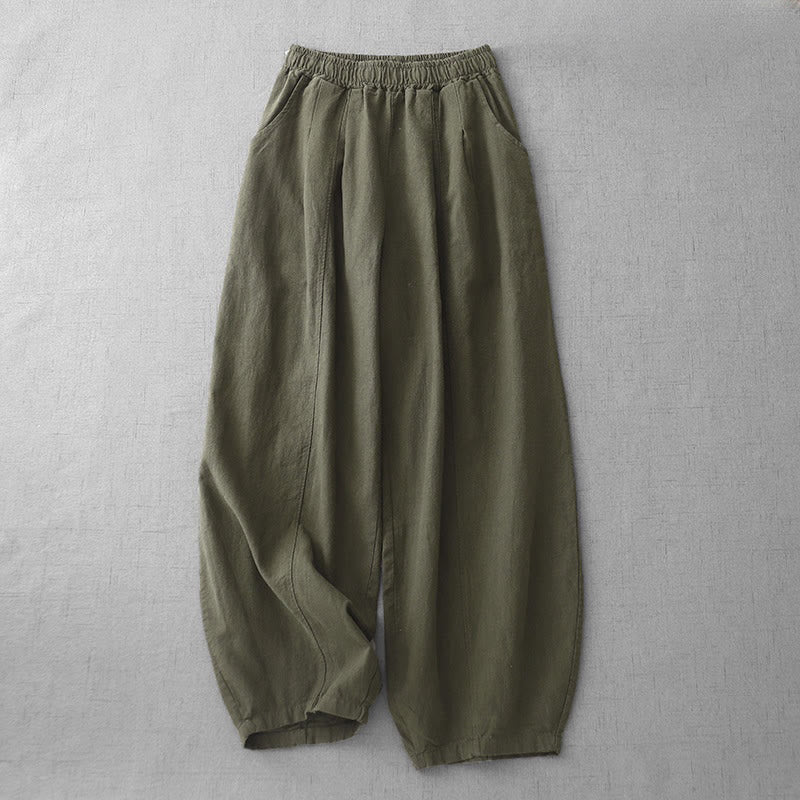 Nimara Ritual Casual Plain Women's Harem Pants With Pockets