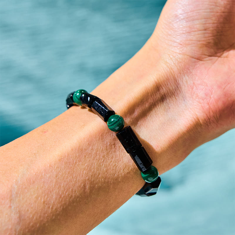 Nimara Ritual Malachite Black Tourmaline Purity Bracelet
