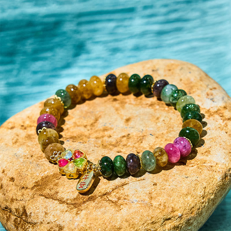 Nimara Ritual Tourmaline Jade Safe And Well Love Bracelet
