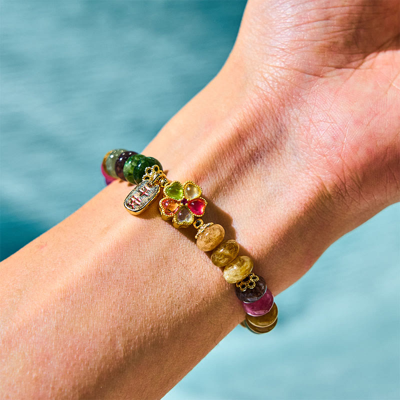 Nimara Ritual Tourmaline Jade Safe And Well Love Bracelet