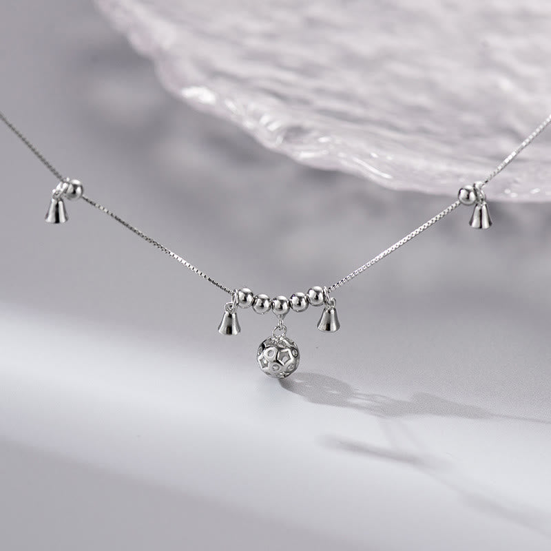Nimara Ritual 925 Sterling Silver Antiquity Bell Protection Anklet