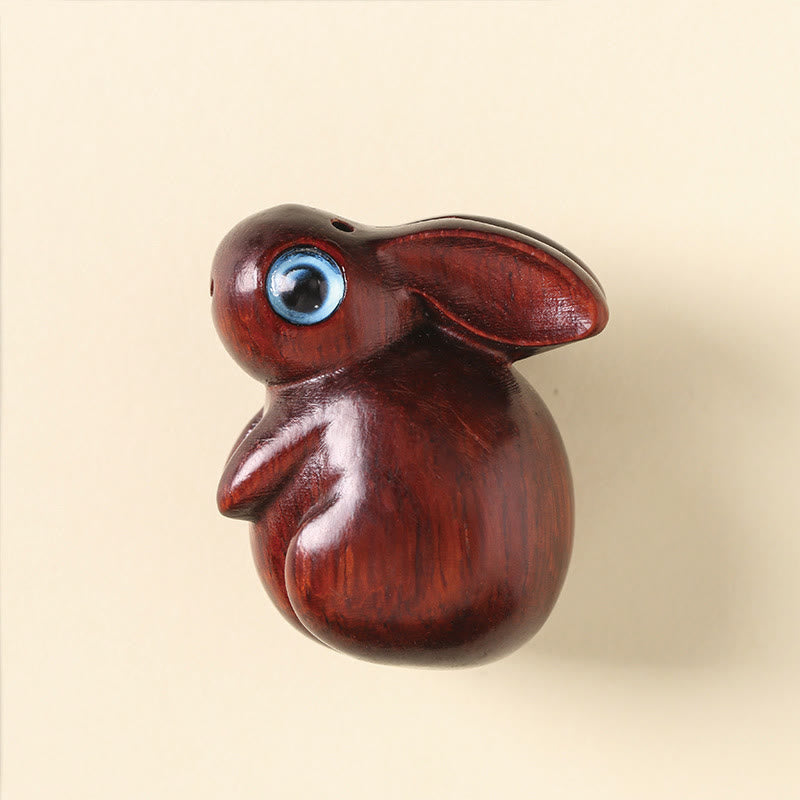 Nimara Ritual Small Leaf Red Sandalwood Green Sandalwood Lucky Mini Rabbit Relaxation Decoration