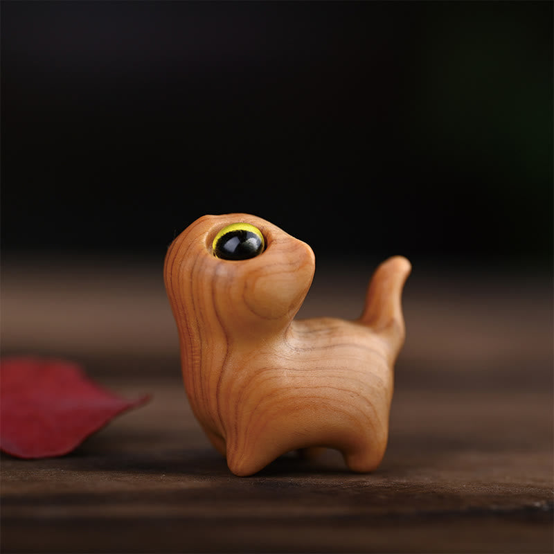 Nimara Ritual Green Sandalwood Ebony Wood Sandalwood Small Leaf Red Sandalwood Mini Lucky Cat Peace Decoration