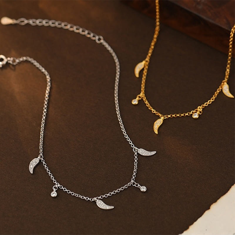 Nimara Ritual 925 Sterling Silver Zircon Little Pepper Charm Protection Anklet