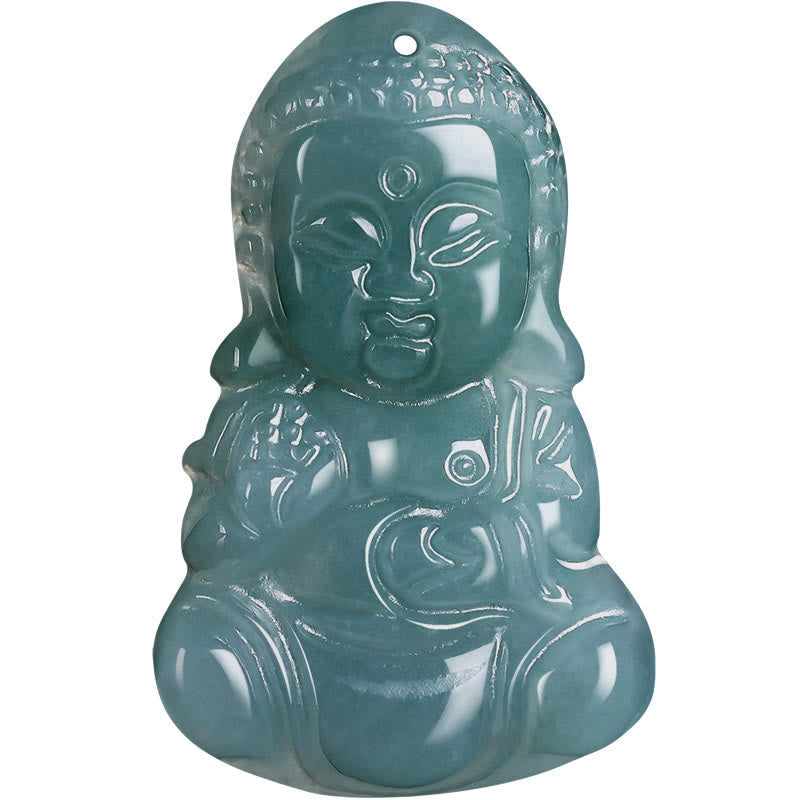 Nimara Ritual Jade Baobao Buddha Prosperity Necklace Pendant