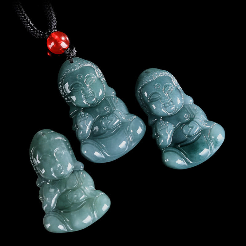 Nimara Ritual Jade Baobao Buddha Prosperity Necklace Pendant