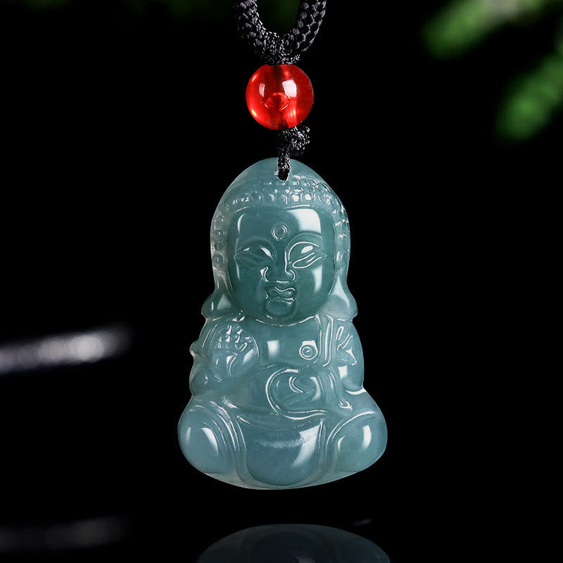 Nimara Ritual Jade Baobao Buddha Prosperity Necklace Pendant