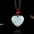 Nimara Ritual Jade Heart Prosperity Necklace Pendant