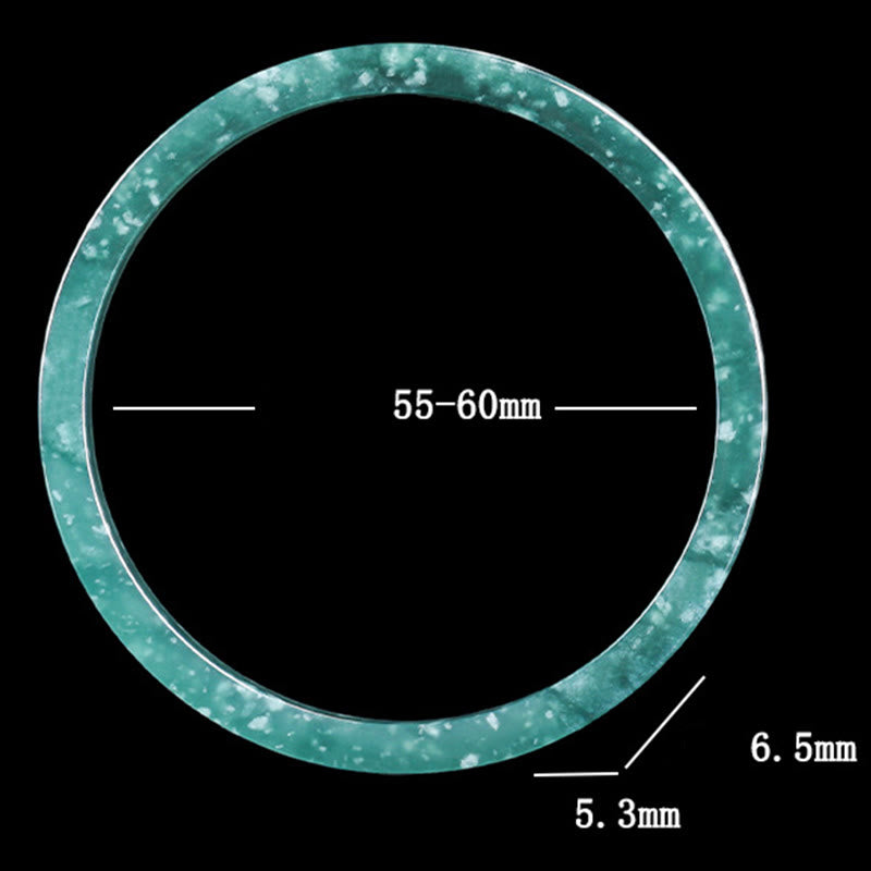Nimara Ritual Natural Jade Abundance Thin Bracelet Bangle