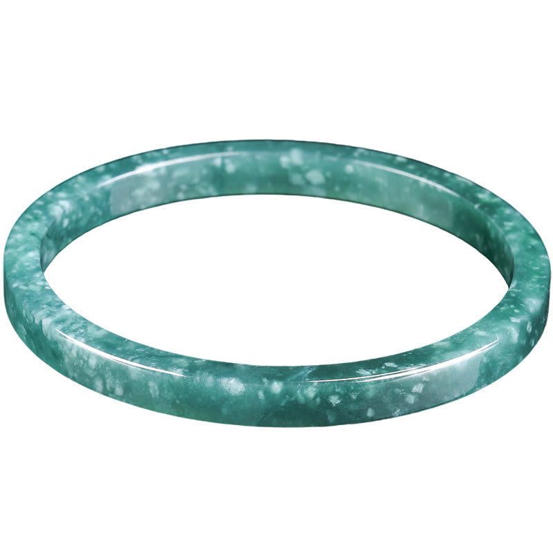 Nimara Ritual Natural Jade Abundance Thin Bracelet Bangle