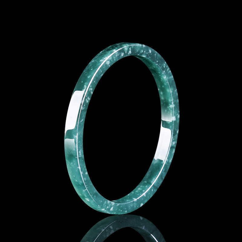 Nimara Ritual Natural Jade Abundance Thin Bracelet Bangle