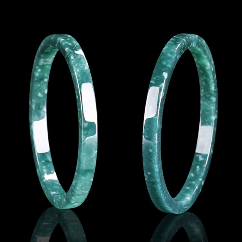 Nimara Ritual Natural Jade Abundance Thin Bracelet Bangle