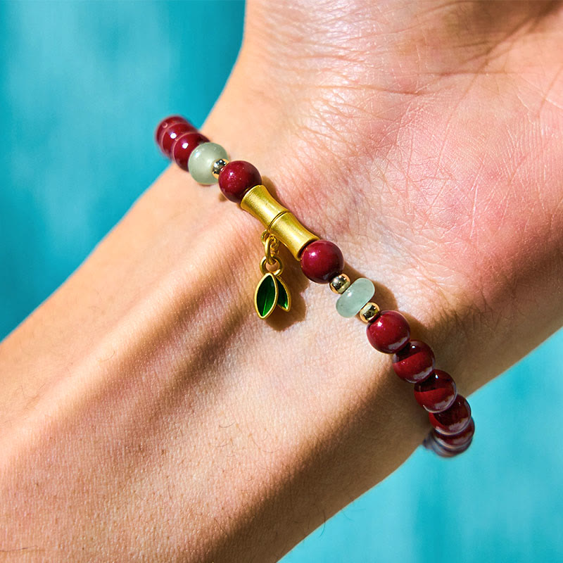 Nimara Ritual Cinnabar Bamboo Concentration Bracelet
