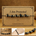 Nimara Ritual I Am Protected Iron Pyrite Black Obsidian Fulfillment Bracelet