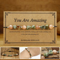 Nimara Ritual You Are Amazing Rhyolite Sun Stone Positive Bracelet