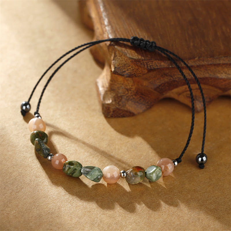 Nimara Ritual You Are Amazing Rhyolite Sun Stone Positive Bracelet