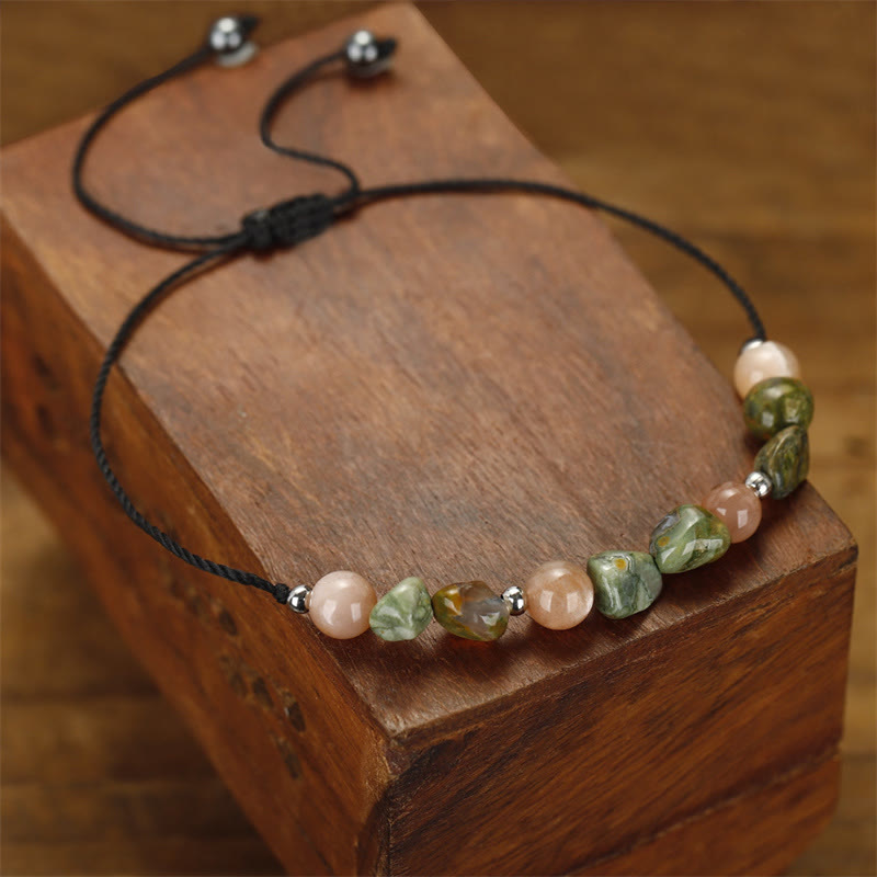 Nimara Ritual You Are Amazing Rhyolite Sun Stone Positive Bracelet