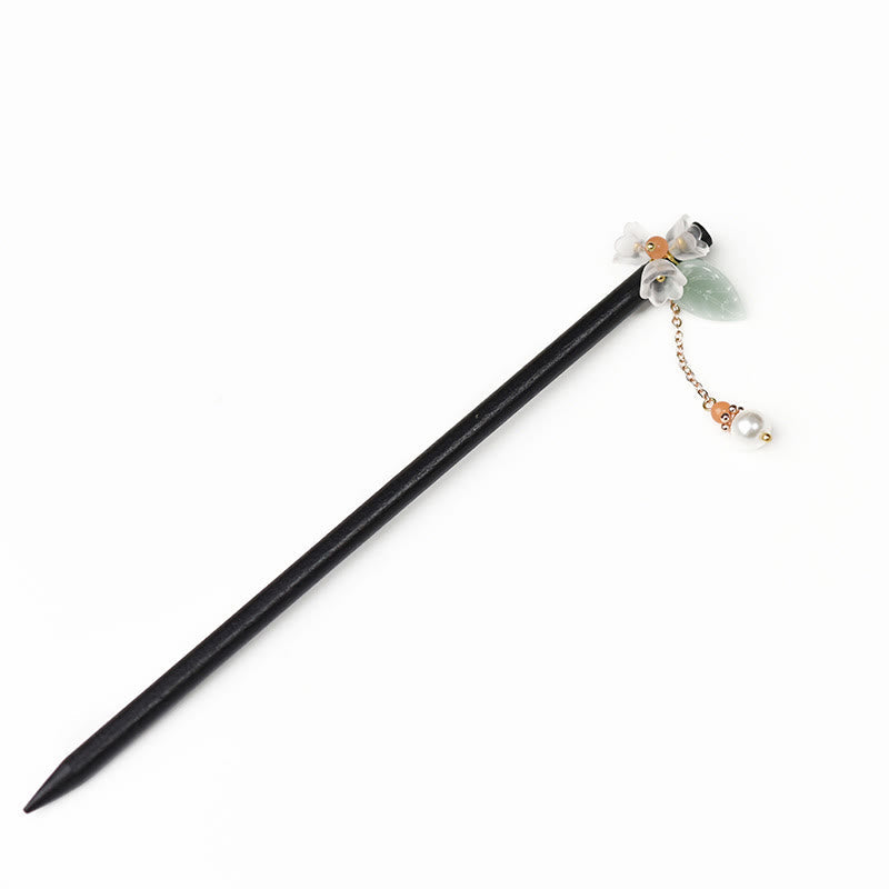 Nimara Ritual Ebony Liuli Lily of the Valley Courage Hairpin