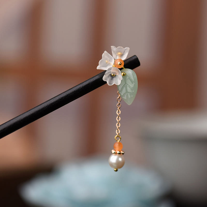 Nimara Ritual Ebony Liuli Lily of the Valley Courage Hairpin