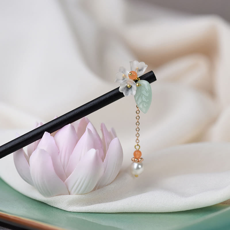 Nimara Ritual Ebony Liuli Lily of the Valley Courage Hairpin