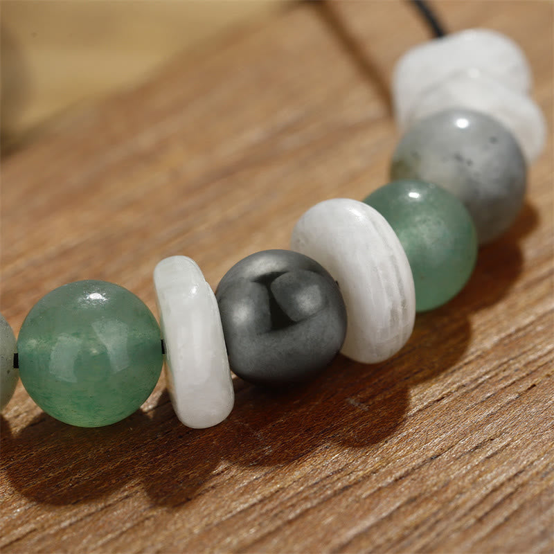 Nimara Ritual Menopause Labradorite Green Aventurine White Moonstone Healing Bracelet
