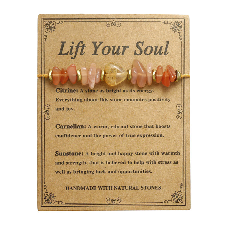 Nimara Ritual Lift Your Soul Citrine Carnelian Sun Stone Happiness Bracelet