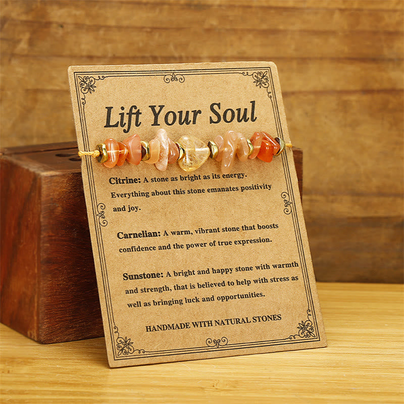 Nimara Ritual Lift Your Soul Citrine Carnelian Sun Stone Happiness Bracelet