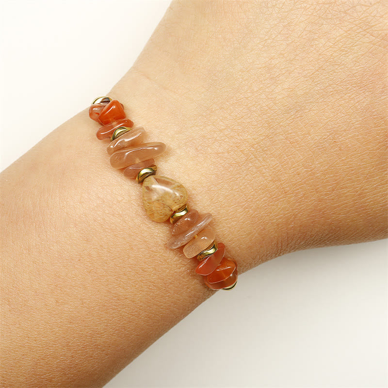 Nimara Ritual Lift Your Soul Citrine Carnelian Sun Stone Happiness Bracelet
