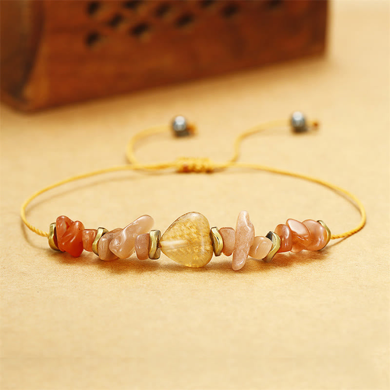 Nimara Ritual Lift Your Soul Citrine Carnelian Sun Stone Happiness Bracelet